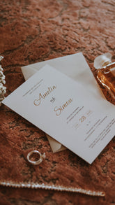 Bröllopskort "Djurgården Guld"