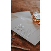 Bröllopskort "Fridhem Guld"