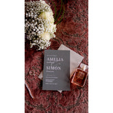 Bröllopskort "Lomma Ljusgrå/Vit"